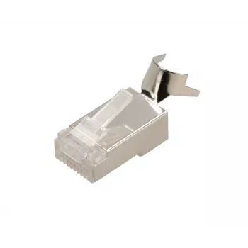 RJ45 konektor samec Extralink CAT6A FTP 8P8C, transparentný, konektor samec/samica, 1 ks