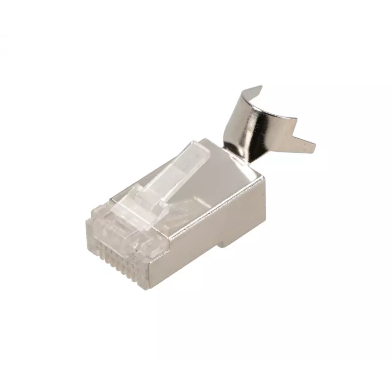 RJ45 konektor samec Extralink CAT6A FTP 8P8C, transparentný, konektor samec/samica, 1 ks