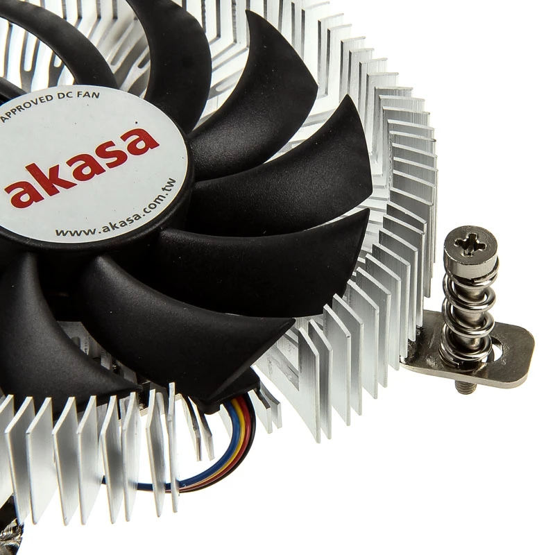 Akasa AK-CC7129BP01 nízkoprofilový chladič procesora, 75 mm, LGA775/LGA1156/LGA1155/LGA1150, hliník