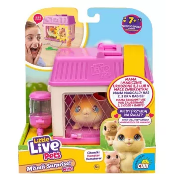 Interaktívna hračka Cobi Little Live Pets Mama Surprise Mini Hamster MO-26626, malá zberateľská figúrka