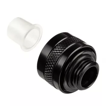 Fitting Alphacool 17471 — mosadz čierna, Ø22 mm, výška 20 mm