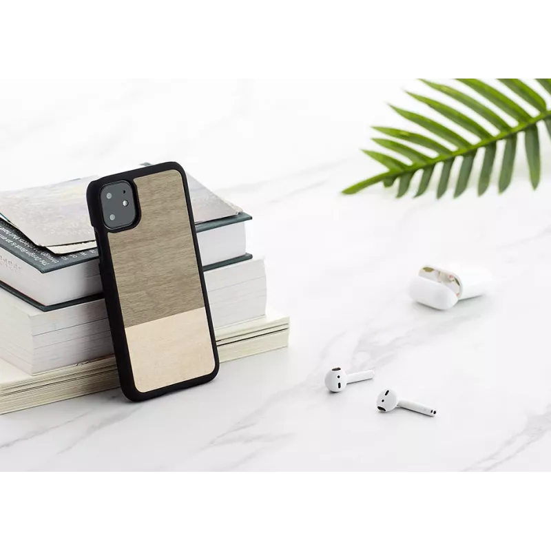 Puzdro na smartphone man and wood pre iPhone 11 — čierna, ochranné puzdro
