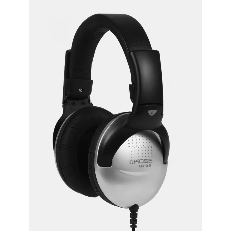 Koss | Slúchadlá | UR29 | Káblové | On-Ear | Noise Cancelling | Čierna/Strieborná