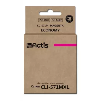 Atramentová kazeta ACTIS KC-571M kompatibilná s Canon, purpurová, 12 ml, štandardná výdrž, jednotlivé balenie