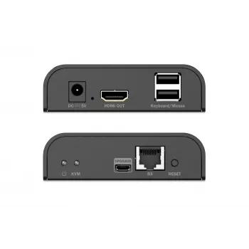 Digitus HDMI KVM IP prijímač 4K/60Hz káblový 200m