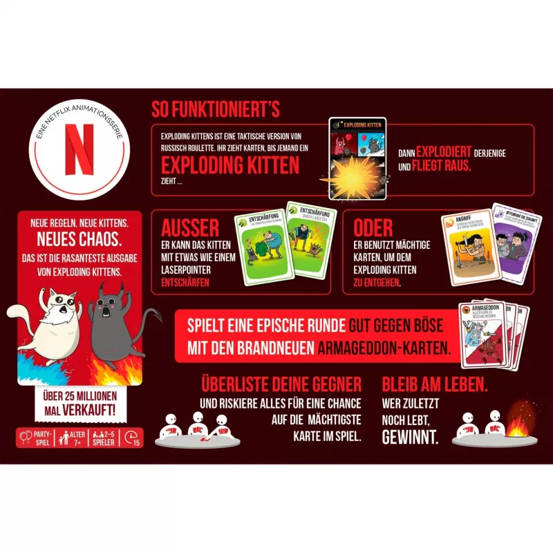 Exploding Kittens - Dobro proti zlu, kartová hra