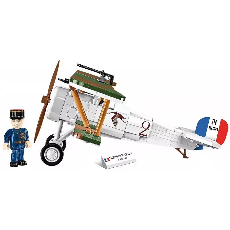 Stavebnica Cobi Blocks Nieuport 17 C.1 277 ks — model lietadla, zberateľská stavebnica