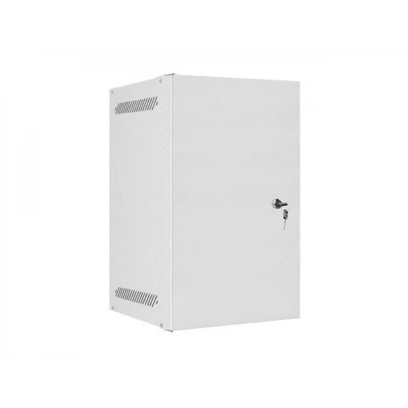 Lanberg WF10-2309-00S 9U 10-palcový nástenný rozvádzač, sivý, kovové dvere, 280x310 mm