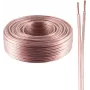Reproduktorový kábel ShiverPeaks BASIC-S 2x0,75 mm² transparentný CCA 100 m