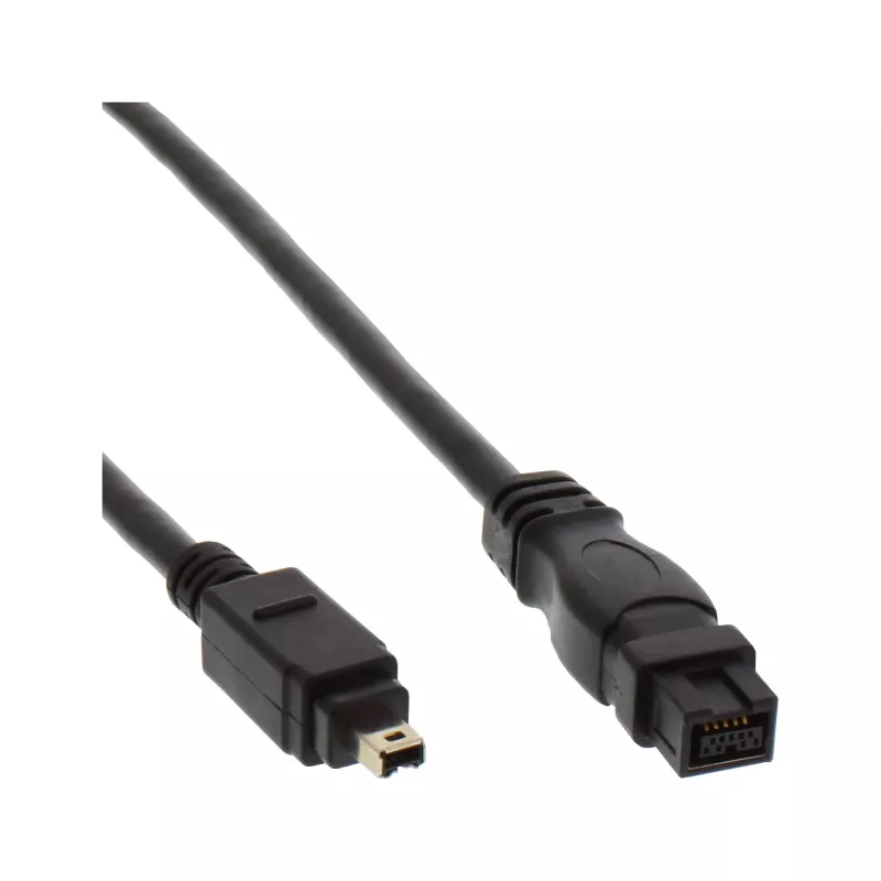 FireWire 400 na 800 kábel InLine 34901 1m konektor/konektor čierny