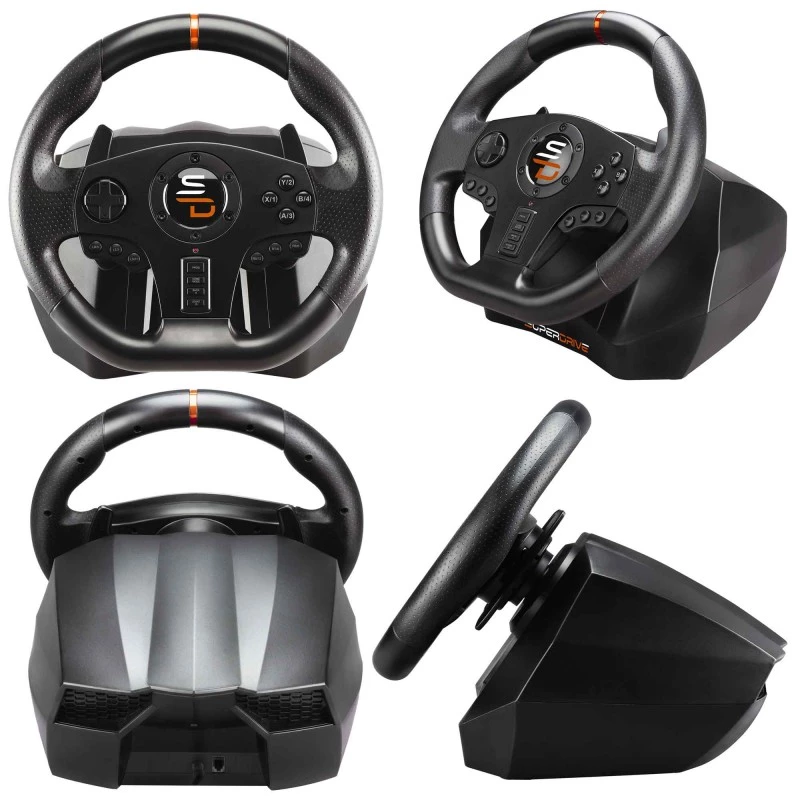 Subsonic SA5595-PC herný ovládač čierny USB volant + pedále