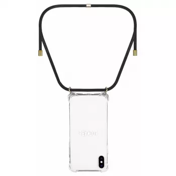 Lookabe puzdro na telefón s náhrdelníkom pre iPhone XS Max, zlaté/čierne