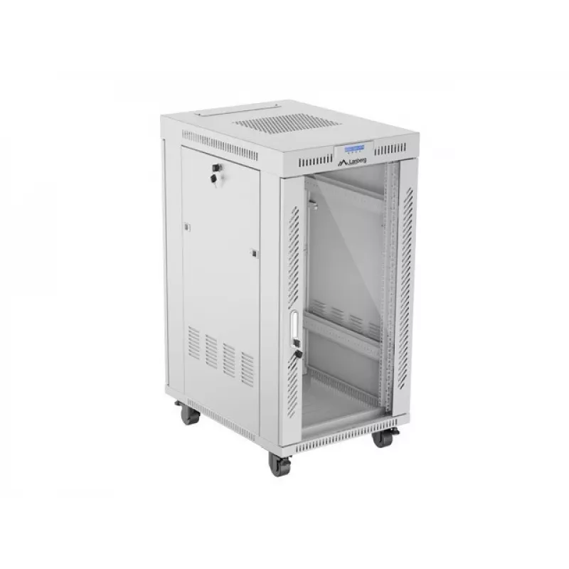 Stojaca skriňa LANBERG FF01-6822-12SL 22U samostatne stojaca, 1233×600×800 mm, IP20, 1200 kg