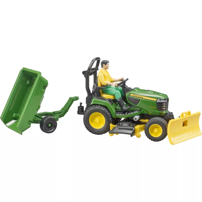 Bruder bworld John Deere sedacia kosačka na trávu, model hračkárskeho vozidla