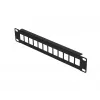 Patchpanel Extralink 12-port UTP 10 palcov kovové puzdro, čierny