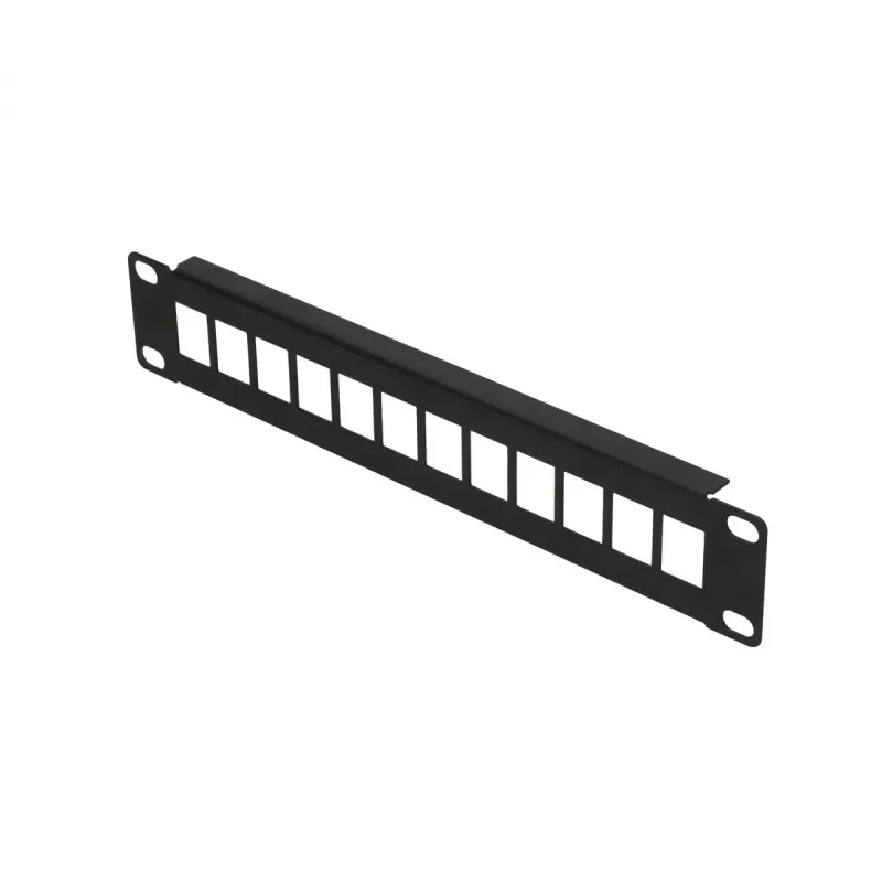 Patchpanel Extralink 12-port UTP 10 palcov kovové puzdro, čierny