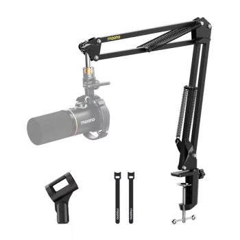 Boom mikrofónny stojan MAONO B01 (BA20) – základňa na montáž na stôl, čierny, max. hĺbka stola 4,5 cm