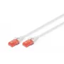 Sieťový kábel Digitus CAT 6 U/UTP patch kábel RJ-45 Cat6 3m biely