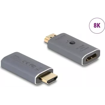 DeLOCK 64324 HDMI EDID emulátor 8K, antracitový