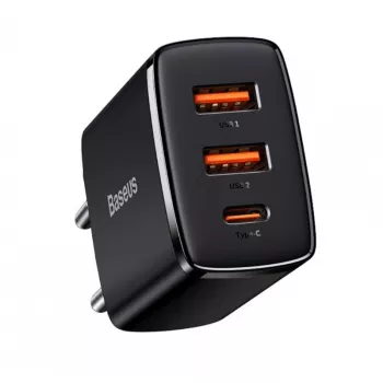 Baseus 30W USB nabíjačka QC PD3.0 Type-C PD rýchlonabíjačka pre iPhone 17 16 15 14 13 12 Pro Max Xiaomi Samsung