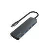 USB hub SAVIO AK-54 — 4 x USB-A (USB 3.2 Gen 1), USB-C host, čierny