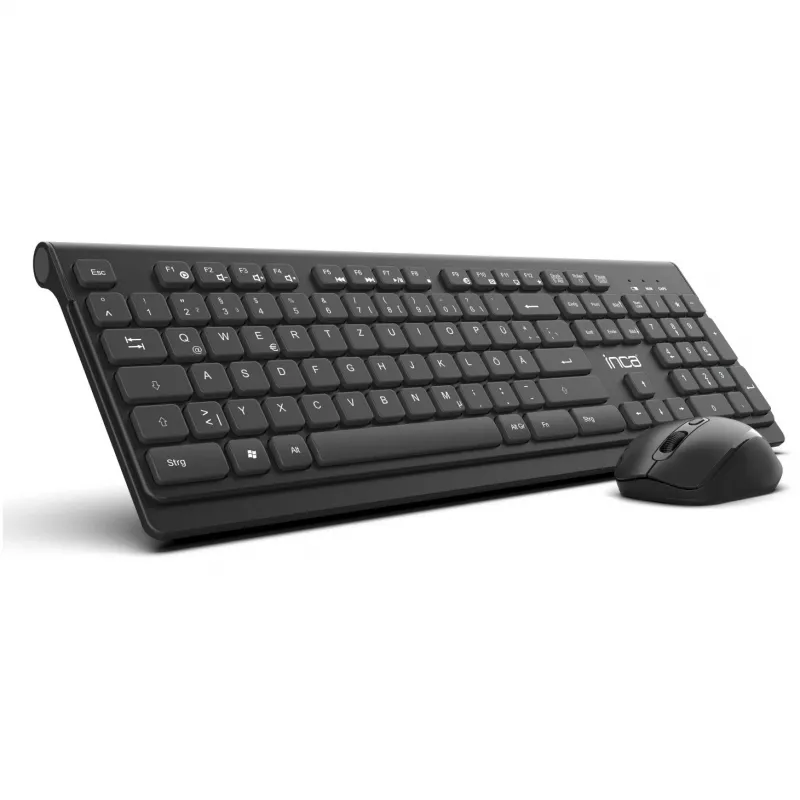 Inca IWS-519 klávesnica myš vrátane Office RF Wireless QWERTY turecká čierna