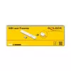 DeLOCK USB laserový prezentér biely bezdrôtový USB RF Nano prijímač
