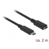 USB kábel DeLOCK SuperSpeed USB 3.2 Gen 1 2 m USB-C čierny