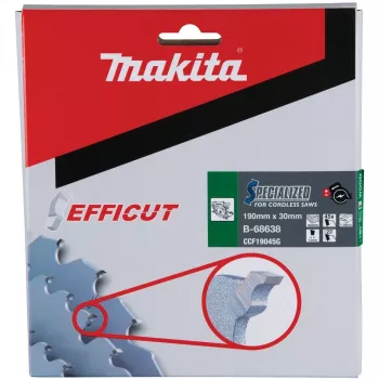 Makita Efficut – kotúč na okružnú pílu – na drevo, kov – 190 mm – 45 zubov (B-68638)