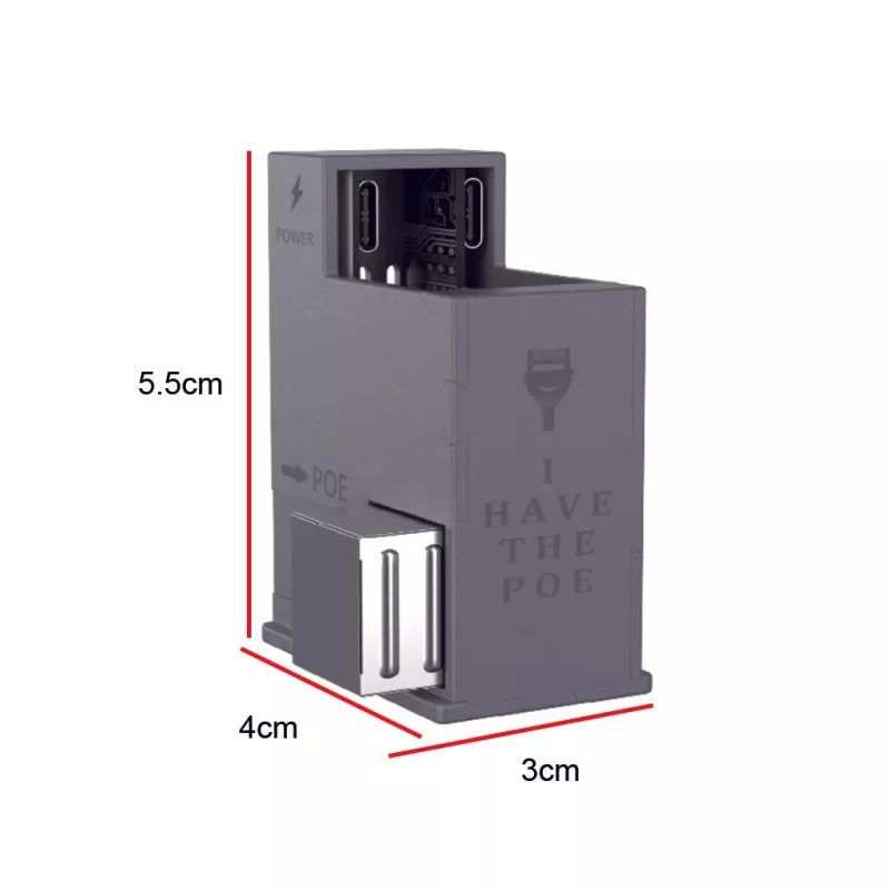 Extralink AT-USBC-JB-V3 | Konvertor PoE cez USB-C | 25 W, 10/100 Mbps