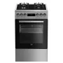 Voľne stojaci plynovo-elektrický sporák BEKO FSMT55330DXDS, 5 horákov, 60 cm, nerez, rúra 60 L, energetická trieda A