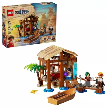 LEGO stavebnica One Piece 75636 chatrč veterného mlyna, 299 dielov, 3 minifigúrky, 8+ rokov