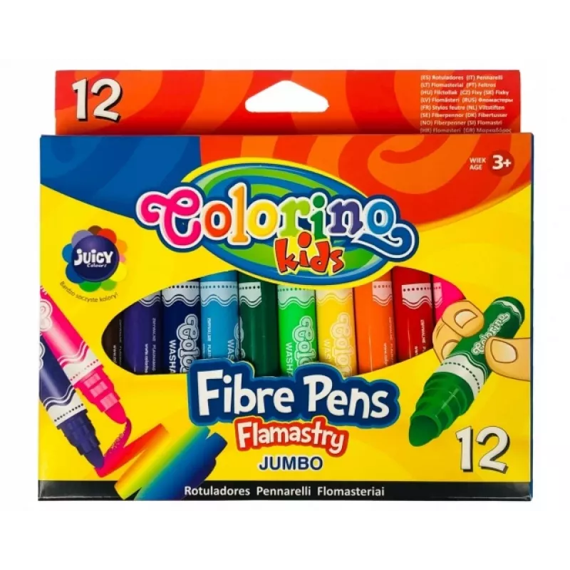 Fixky Colorino 42651PTR okrúhly hrot 12 farieb sada