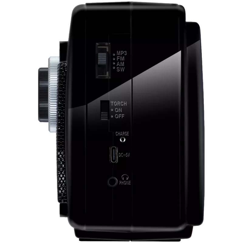 Reproduktor SVEN SRP-155, čierny (3W, Bluetooth, FM/AM/SW, USB, microSD, baterka, akumulátor)