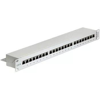 Patch panel DeLOCK 43300 1U RJ-45 sivý