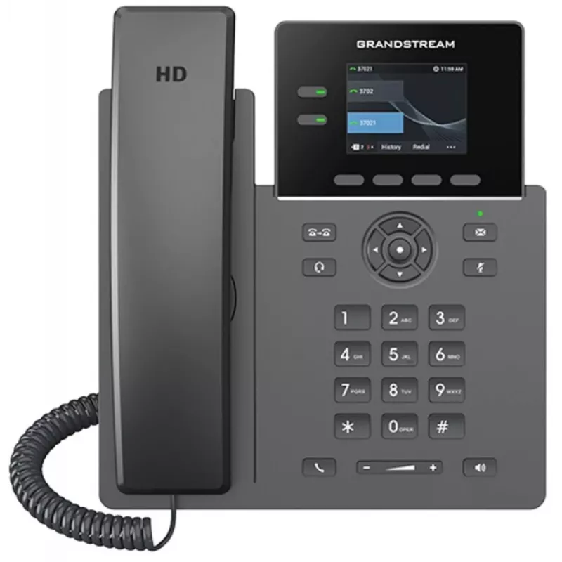 IP telefón Grandstream GRP2610P s Carrier‑Grade podporou PoE a HD audiom