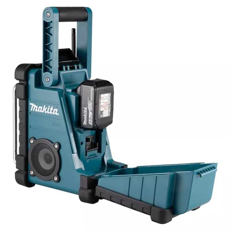 Staveniskové rádio Makita DMR116 digitálne AM FM 3,5W tyrkysové