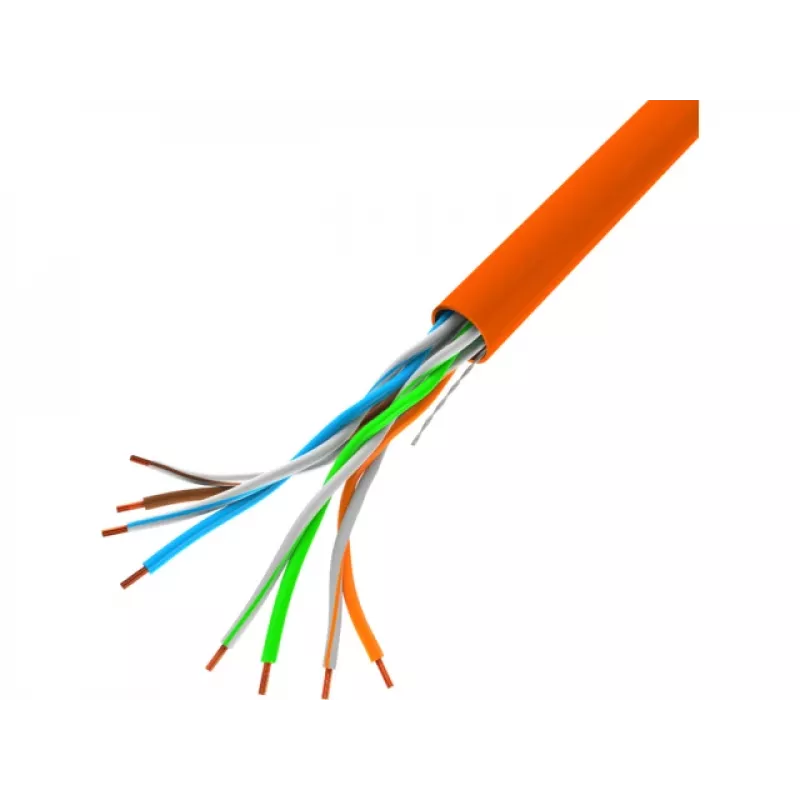 Sieťový kábel Lanberg LCU5-10CC-0305-O U/UTP Cat5 305m oranžový