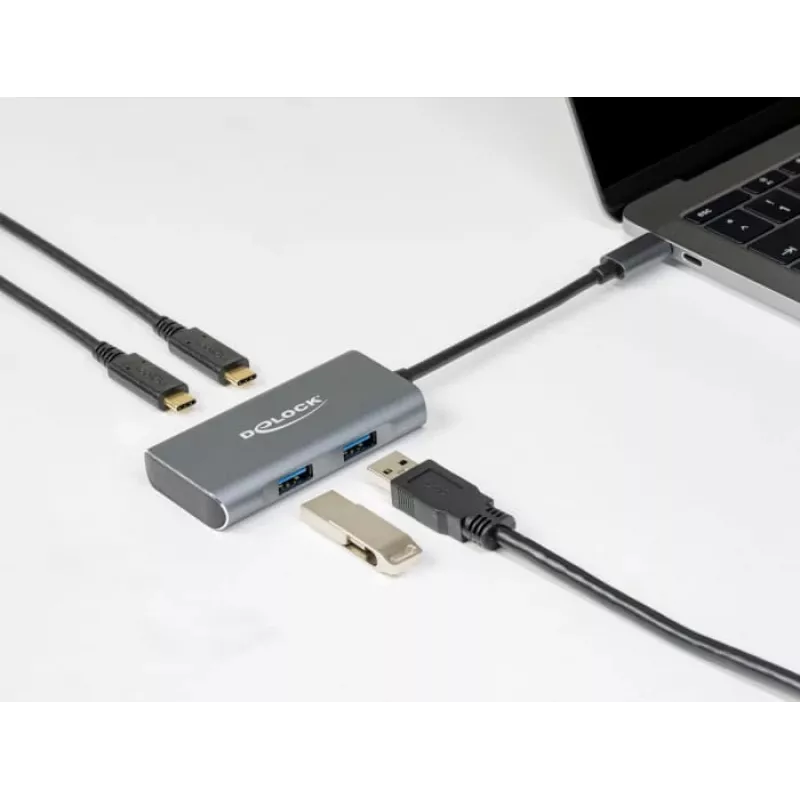 USB hub DeLOCK externý USB 10 Gbps USB Type-C hub 63260