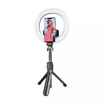 Selfie tyč statív Puluz TBD0595696701A s integrovaným LED prstencom