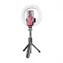 Selfie tyč statív Puluz TBD0595696701A s integrovaným LED prstencom