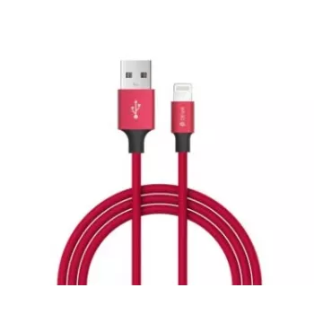 Kábel USB-C na Lightning Devia Pheez Series 1 m — červený, kompatibilný s 1A/USB Power Delivery