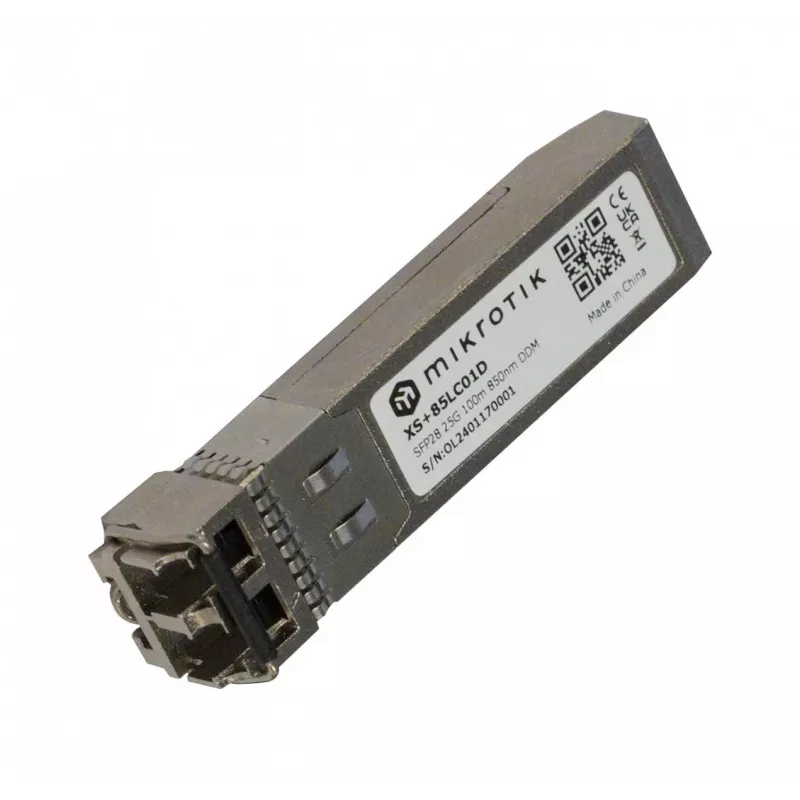Mikrotik XS+85LC01D sieťový transceiver modul optické vlákno 25000 Mbit/s SFP28 850 nm
