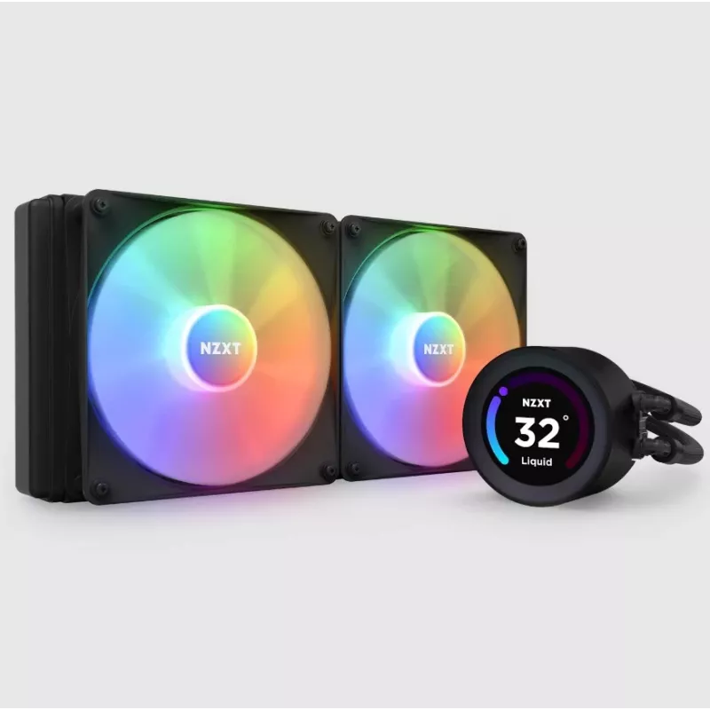 Kvapalinový chladič NZXT Kraken Elite 280 RGB 14 cm čierny