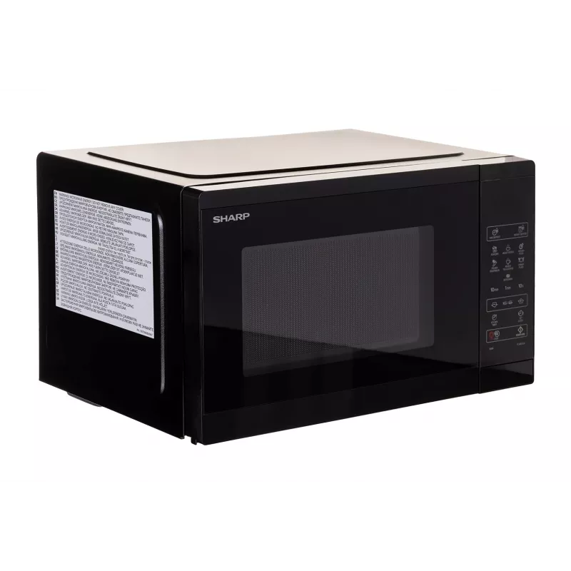 Mikrovlnná rúra Sharp YC-MS252AE-B, voľne stojaca 25 L, 900 W, dotykové ovládanie, 11 výkonových stupňov, detská poistka, ECO funkcia, čierna