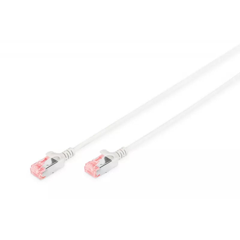 Sieťový kábel Digitus CAT 6 U/FTP tenký patch kábel RJ-45 Cat6 1 m sivý