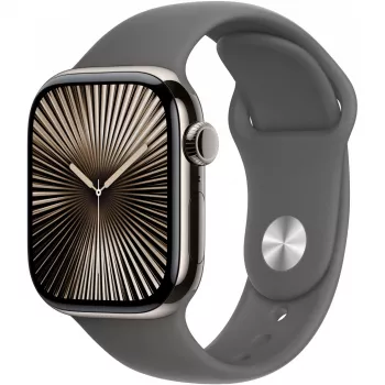 Apple Watch S10 Titanium Natural Cellular 42mm (Sport náramok steingrau) M/L
