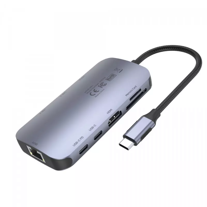 UNITEK D1071A rozhranie Hub USB 3.0 SuperSpeed 5 Gb/s strieborný
