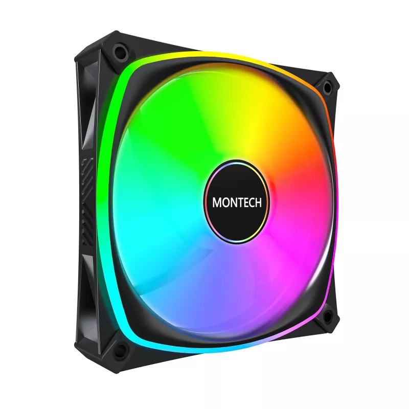 MONTECH AX120 PRO čierny 120mm ARGB balenie 3 ks