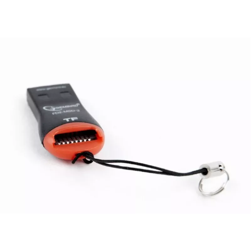 Čítačka kariet Gembird FD2-MSD-3 USB 2.0 čierna červená